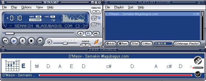 easy chords for winamp